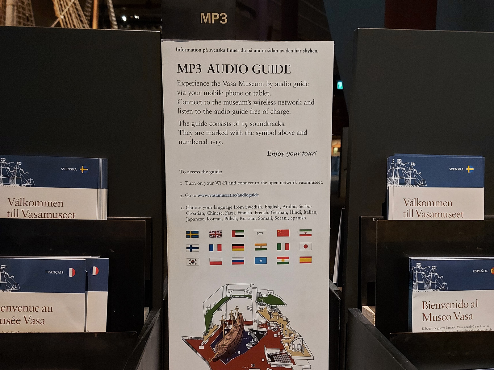 Anleitung Audio Guide Vasa Museum Stockholm